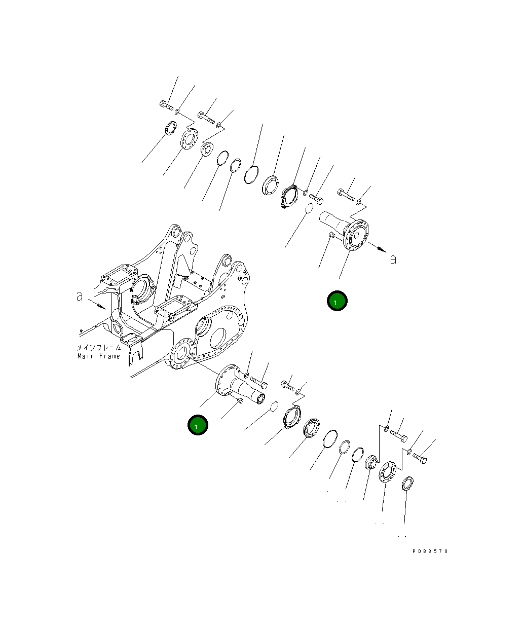 Вал 195-50-42111 Komatsu