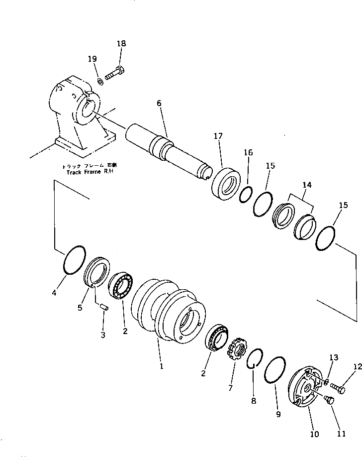 Вал 21N-30-15130 Komatsu