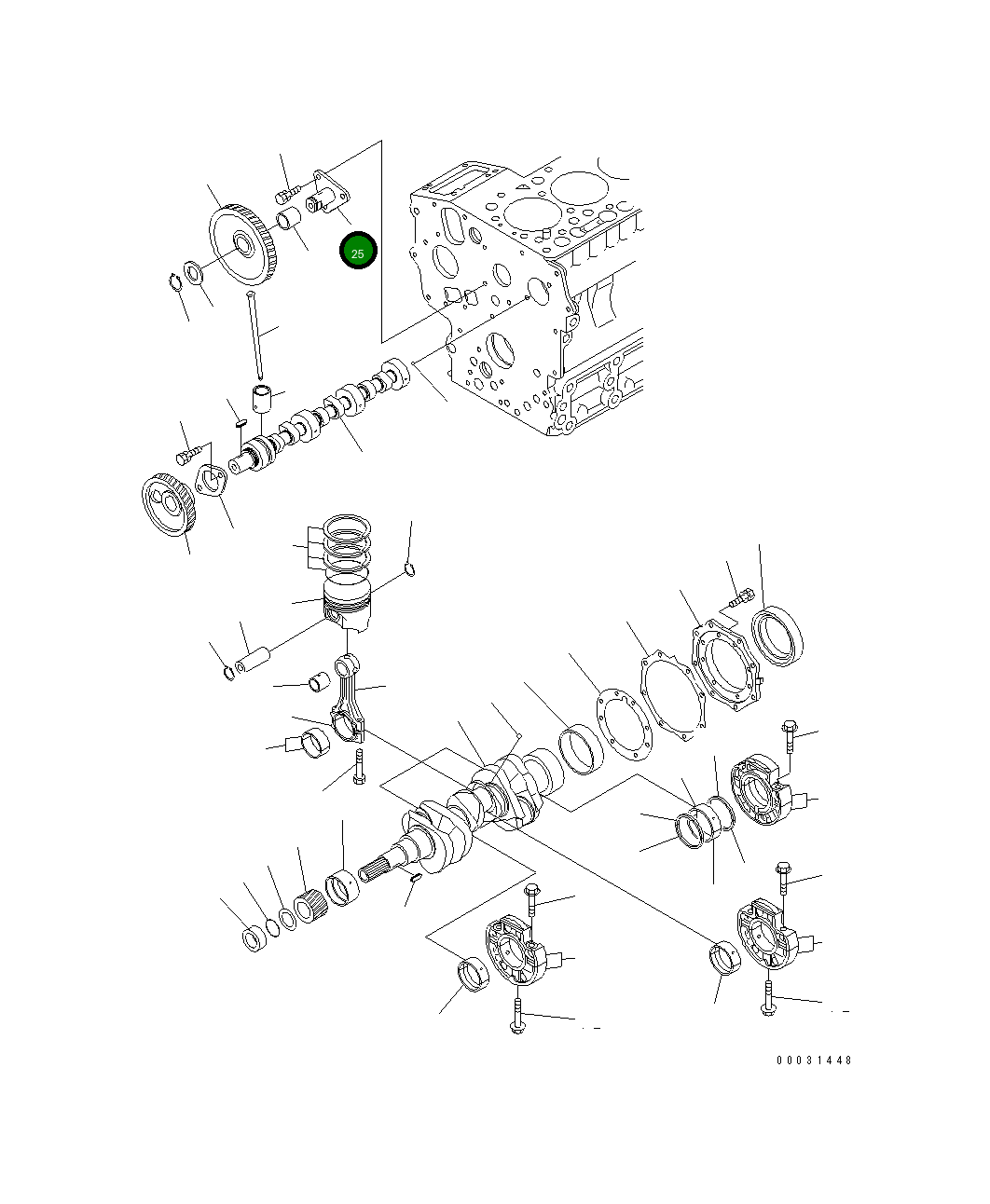 Вал 460-826 Komatsu