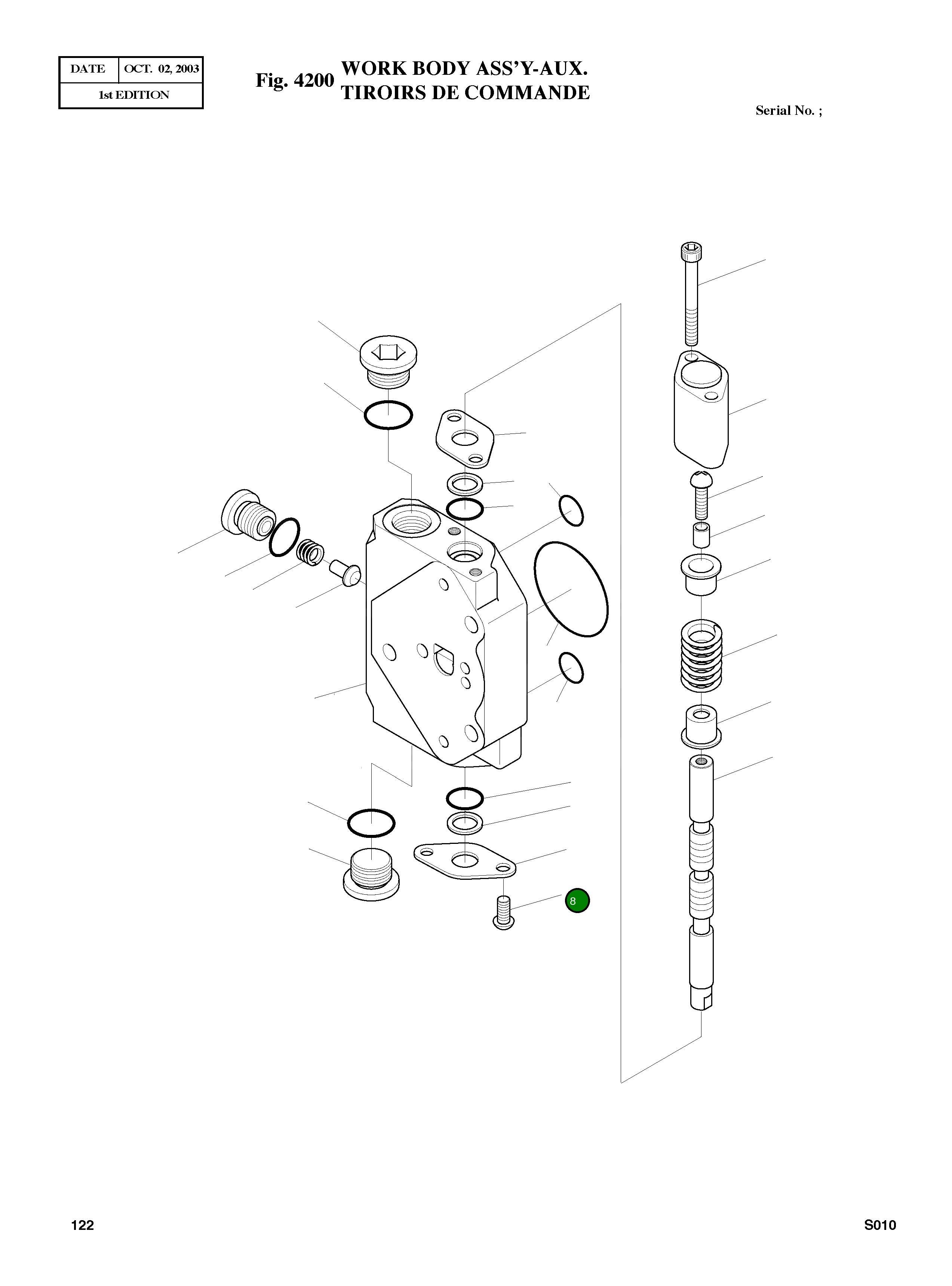 Винт 0031110501064 Komatsu