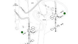 Болт M8X70 S0556763 Komatsu