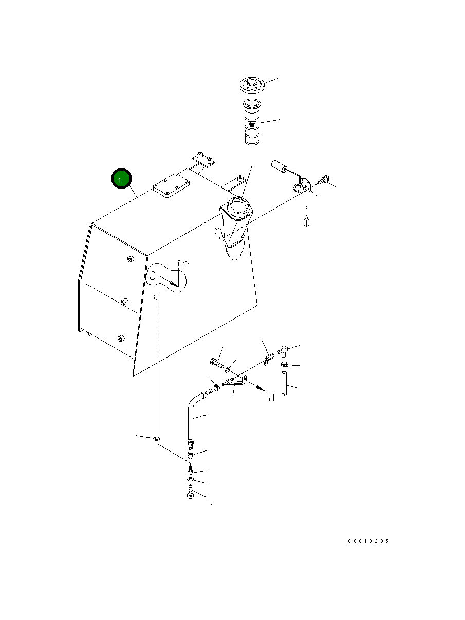 Бак 11Y-04-21171 Komatsu