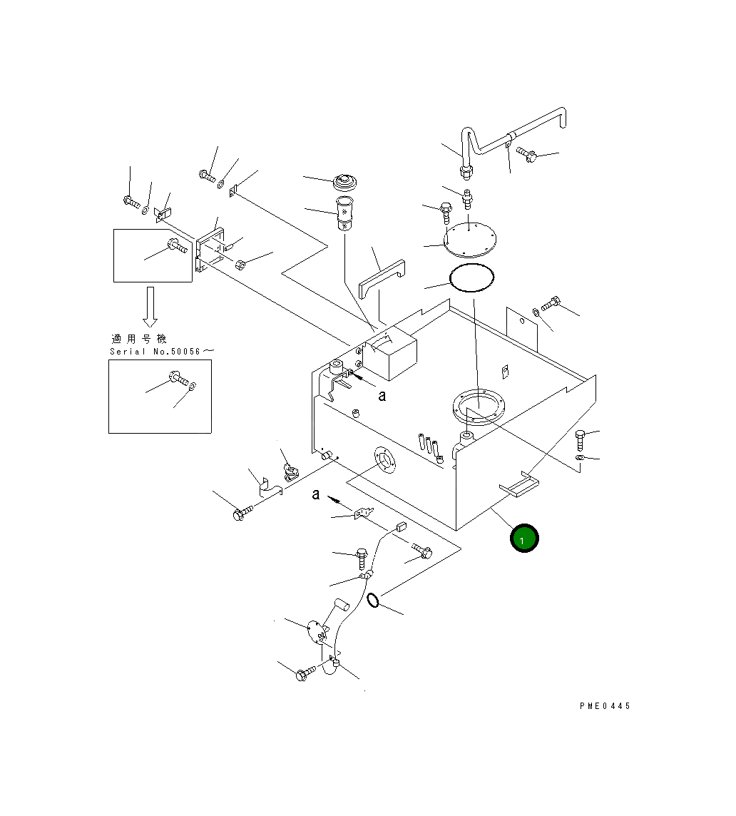 Бак 423-04-21110 Komatsu