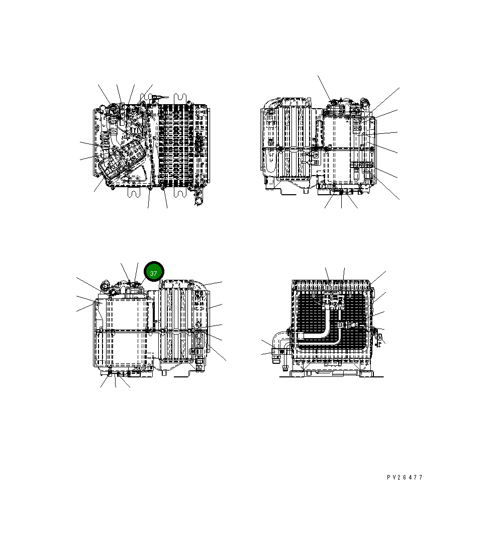 Вал ND116662-4080 Komatsu