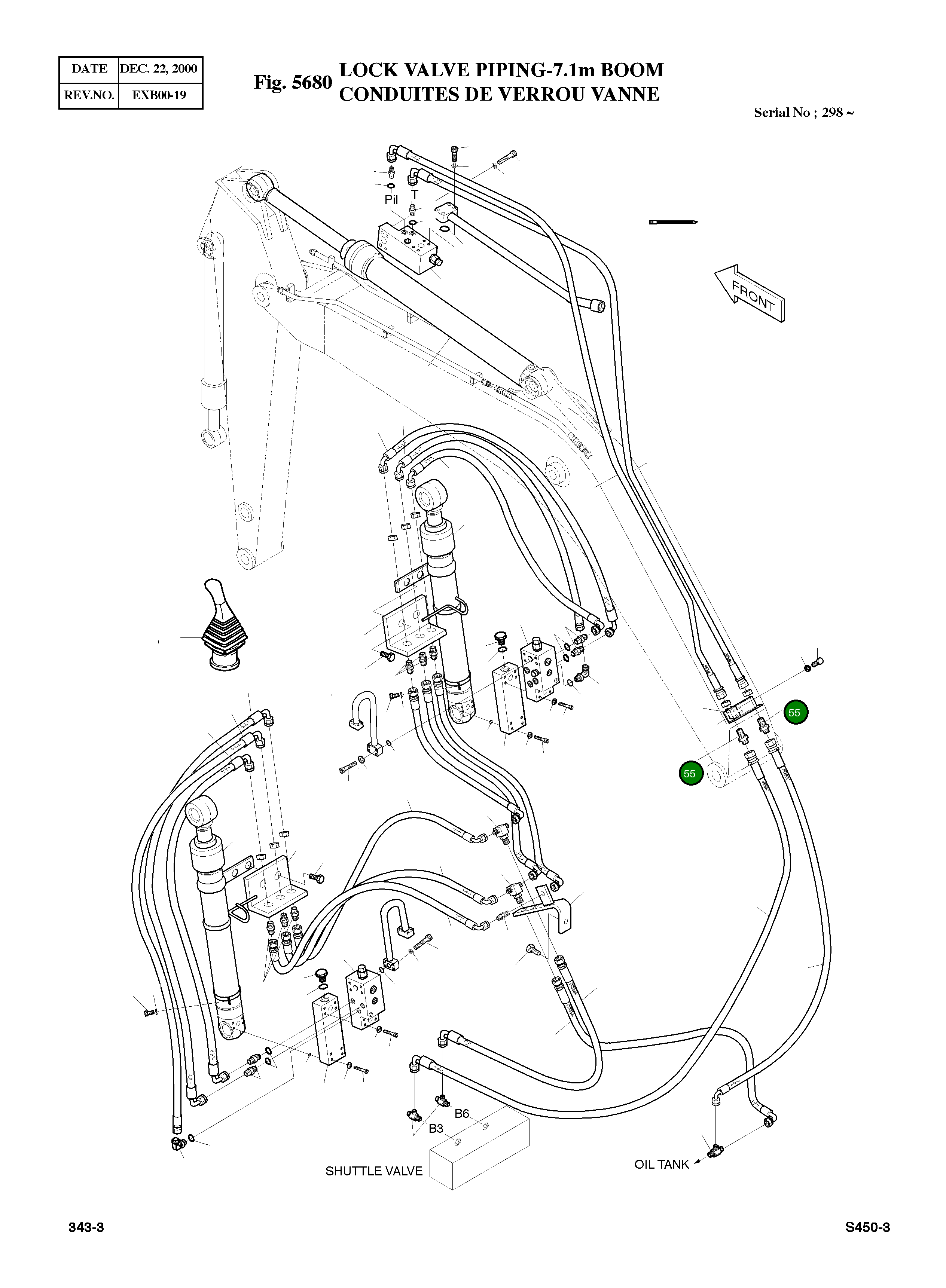 Адаптер PF1/4-PF3/8 181-00007 Komatsu
