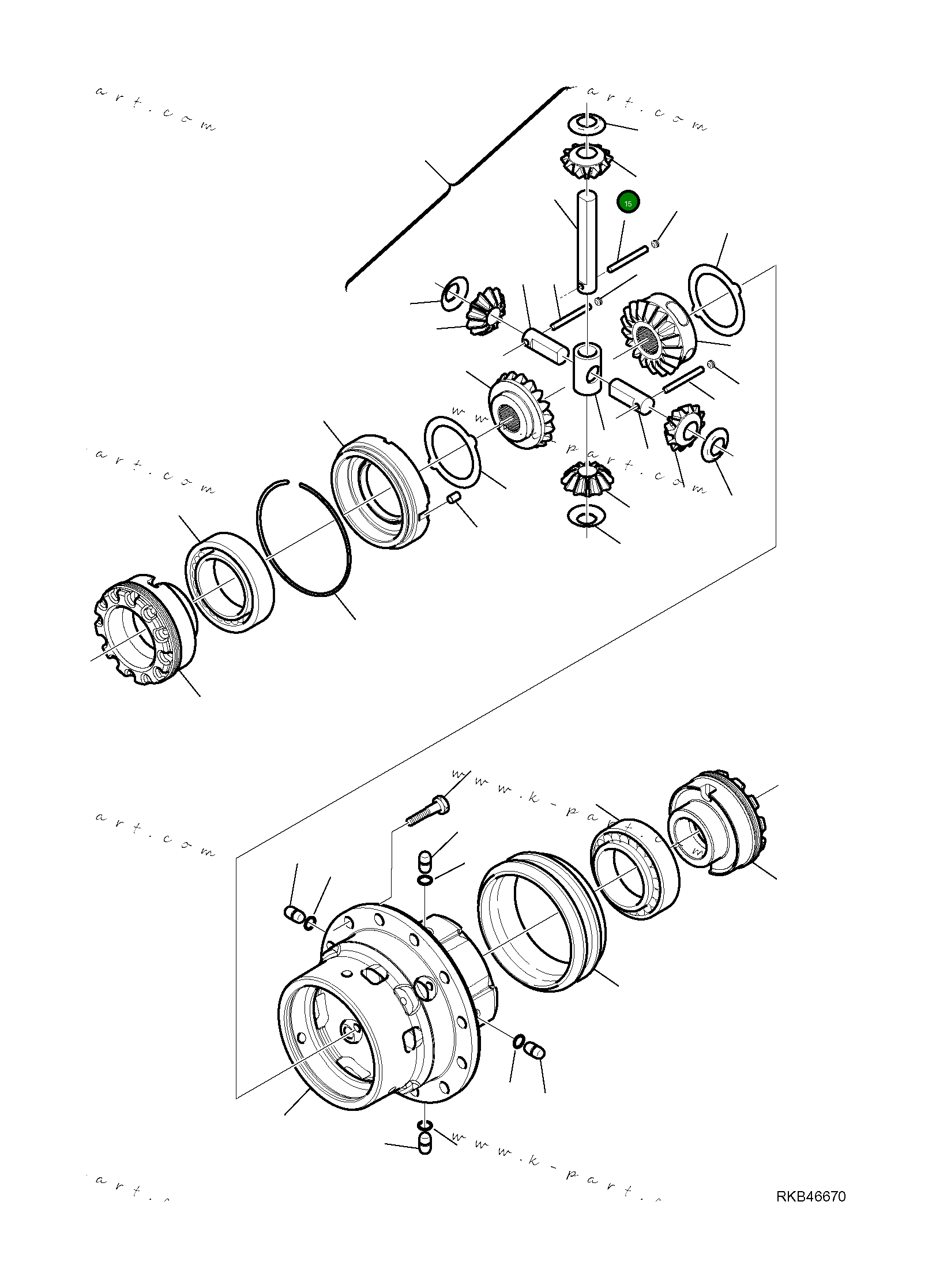 Вал CA0127907 Komatsu