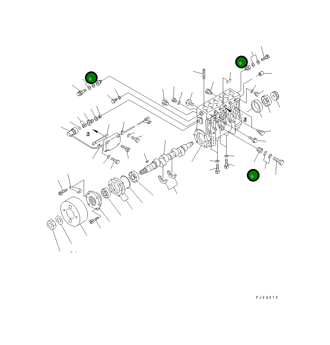 Адаптер 6553-21-6310 Komatsu