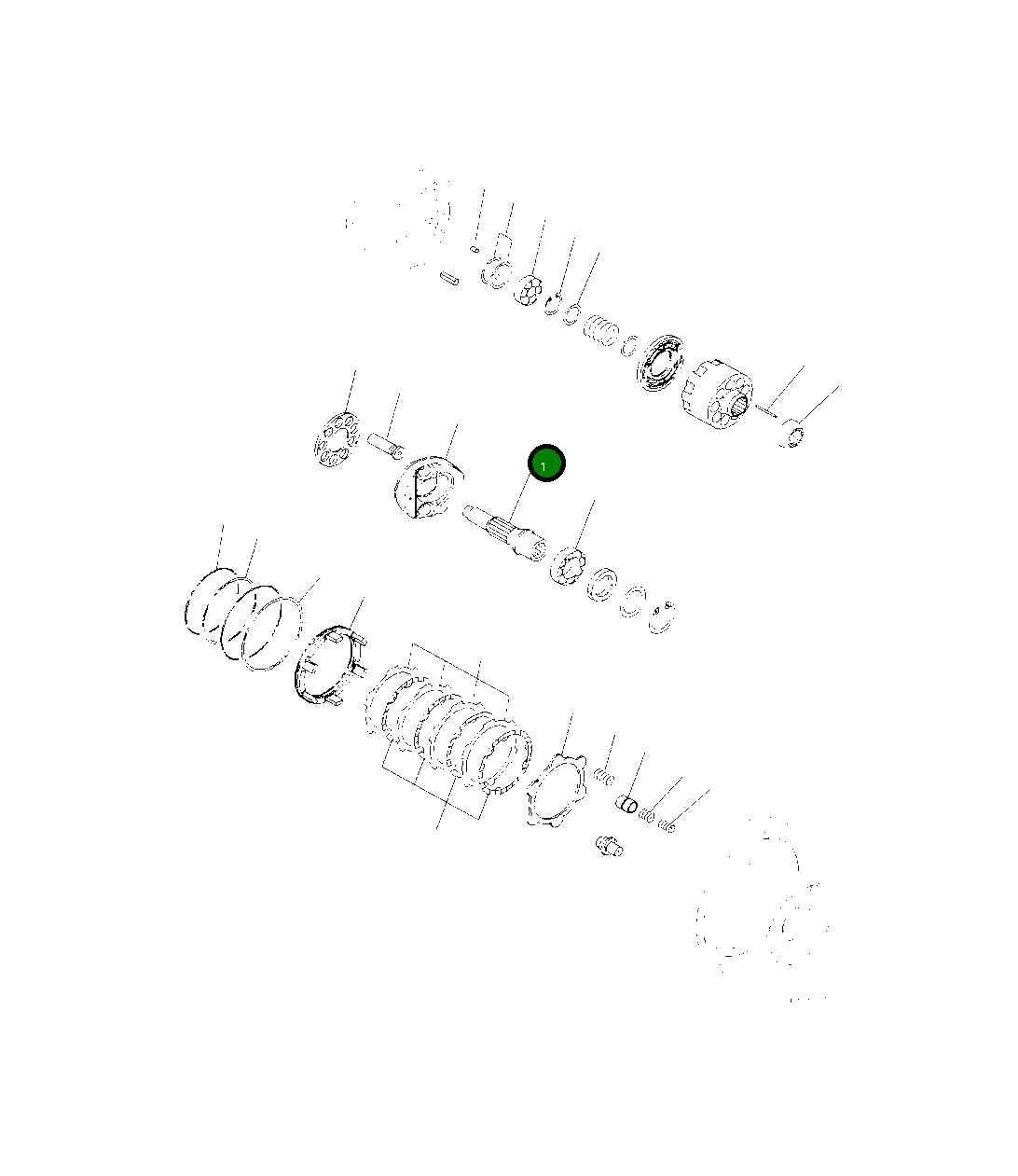Вал 708-8F-32130 Komatsu
