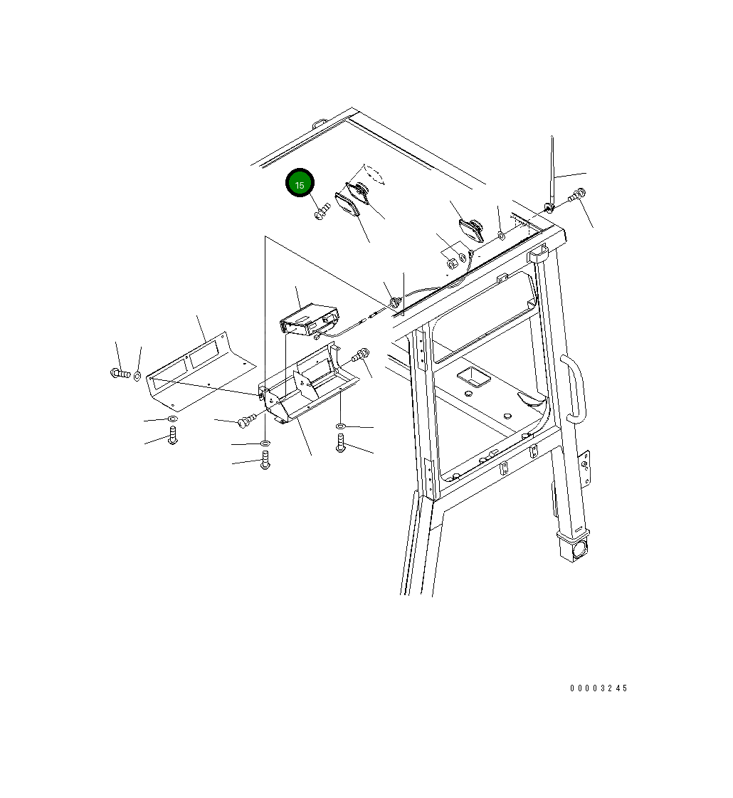 Винт 01023-20524 Komatsu