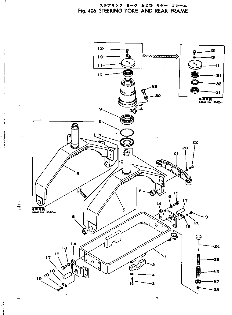 Вилка 257-70-15400 Komatsu