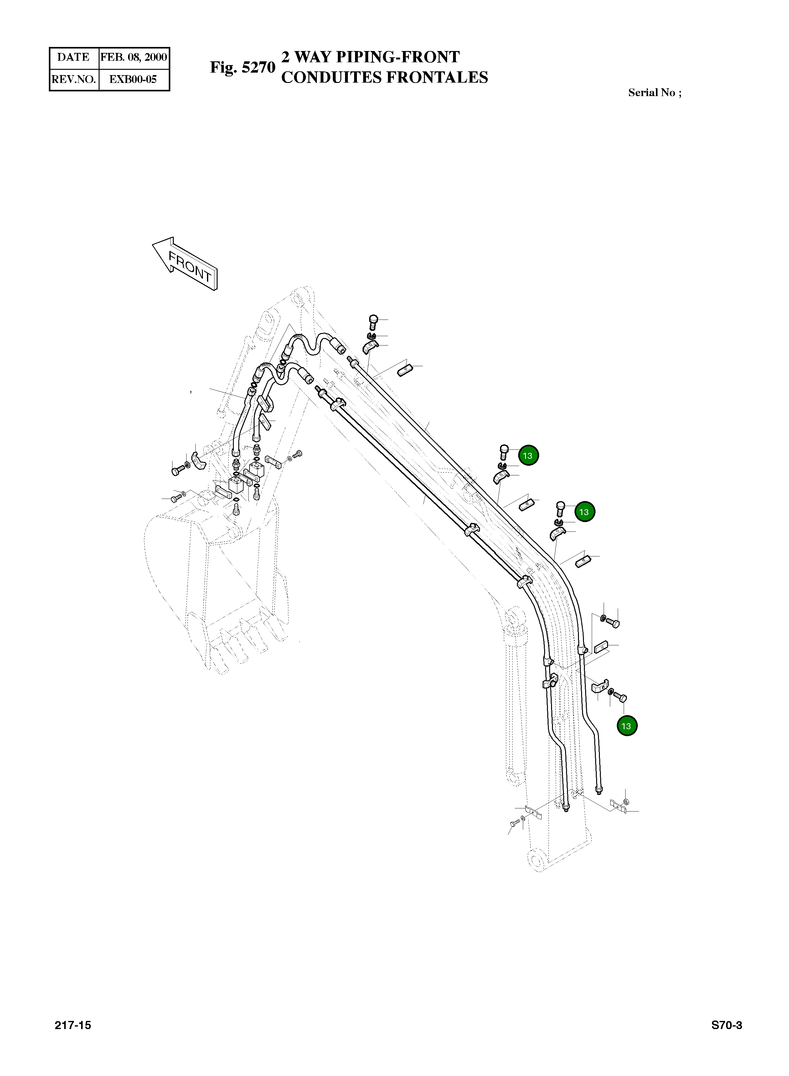 Болт M12X1.75X50 S0560753 Komatsu