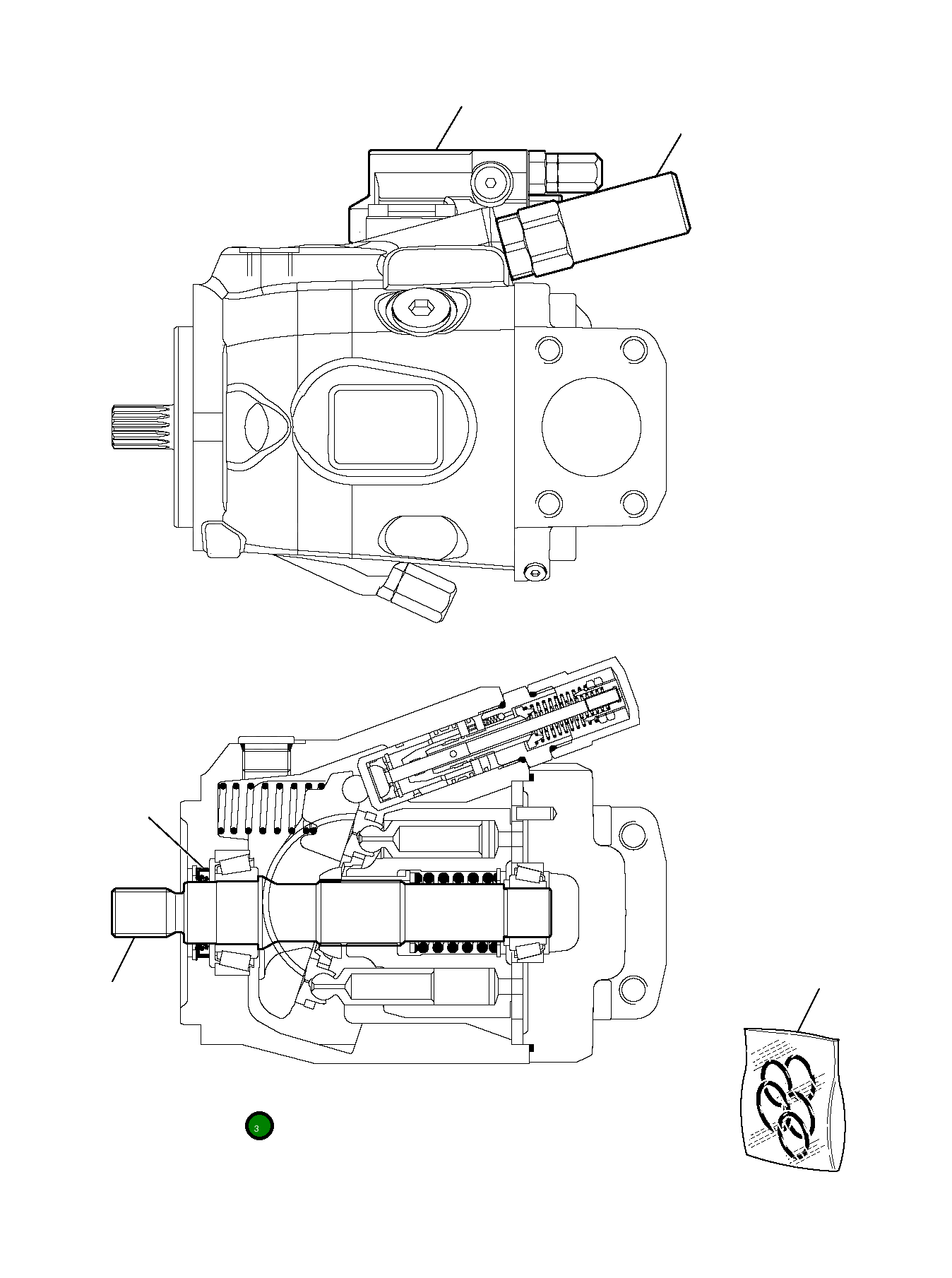 Вал 840225345 Komatsu