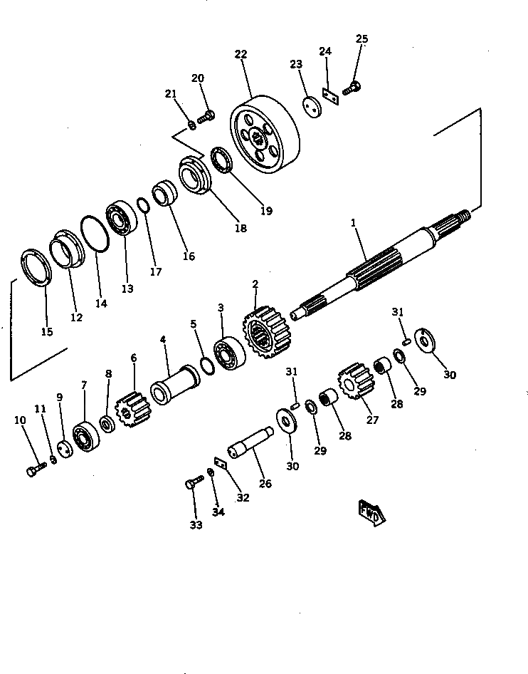 Вал 144-947-1850 Komatsu