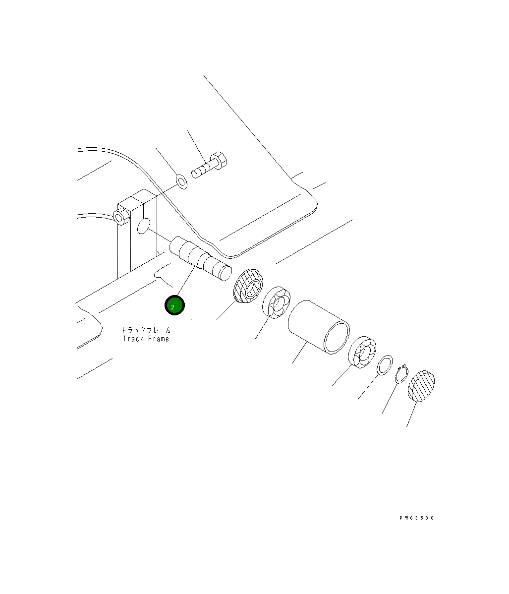 Вал 20N-30-71220 Komatsu