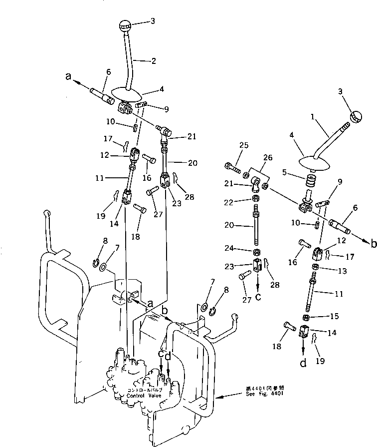 Вилка 20L-44-11180 Komatsu