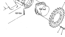 Ведущая звезда 20P-27-71110 Komatsu