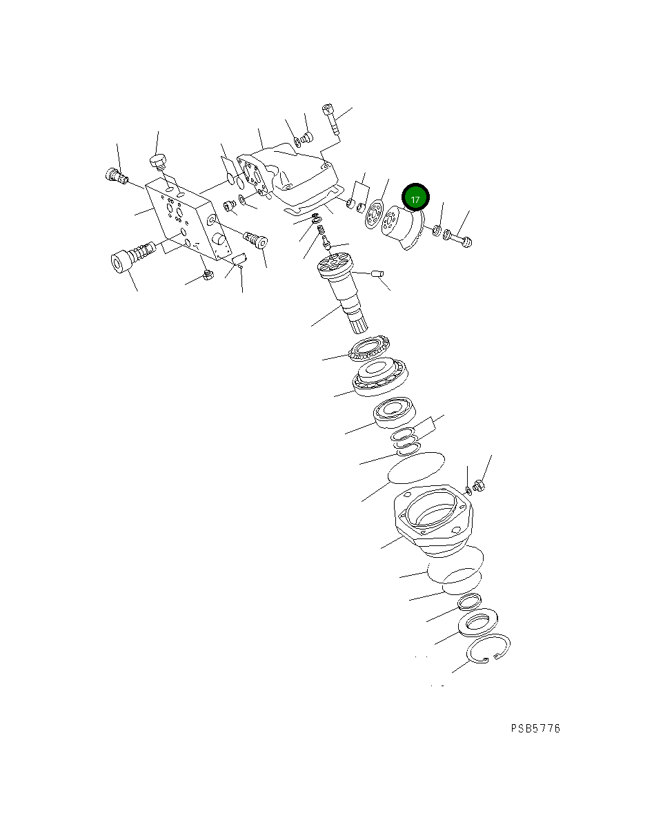 Барабан 21P-60-K2780 Komatsu