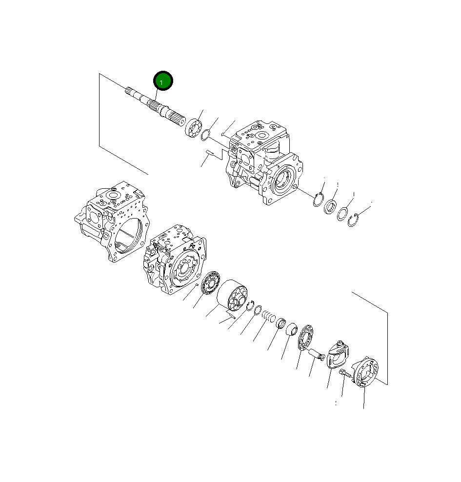Вал 708-2G-12180 Komatsu