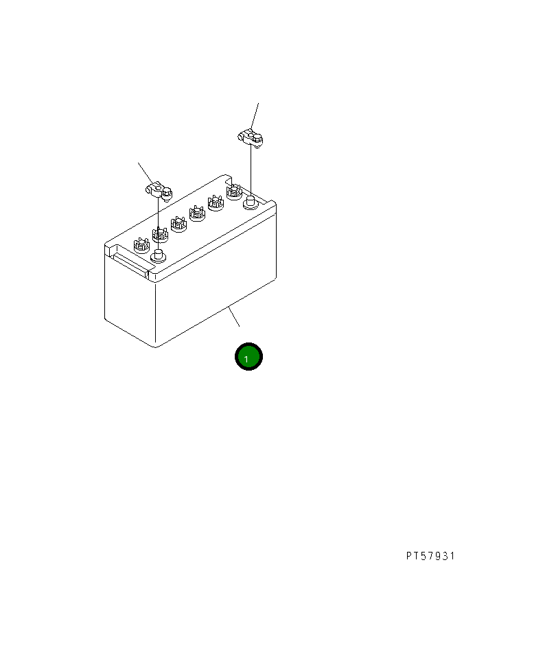 Аккумулятор 12 В 110 А·ч (130E41R) 23D-06-13310 Komatsu