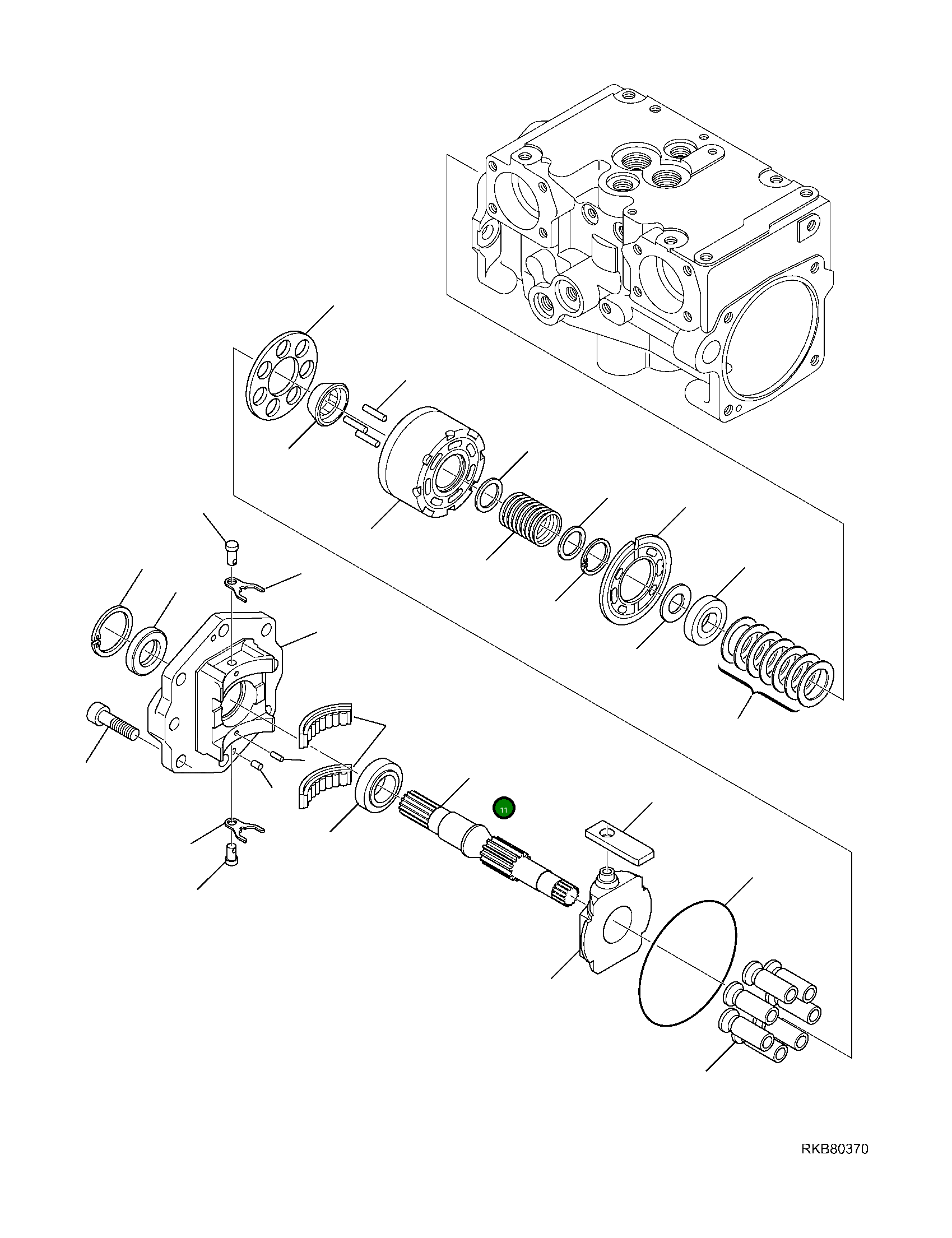 Вал 720-2T-12110 Komatsu