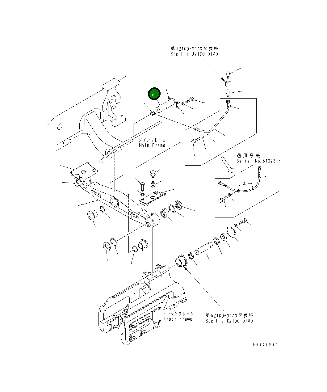 Вал 17A-50-12121 Komatsu