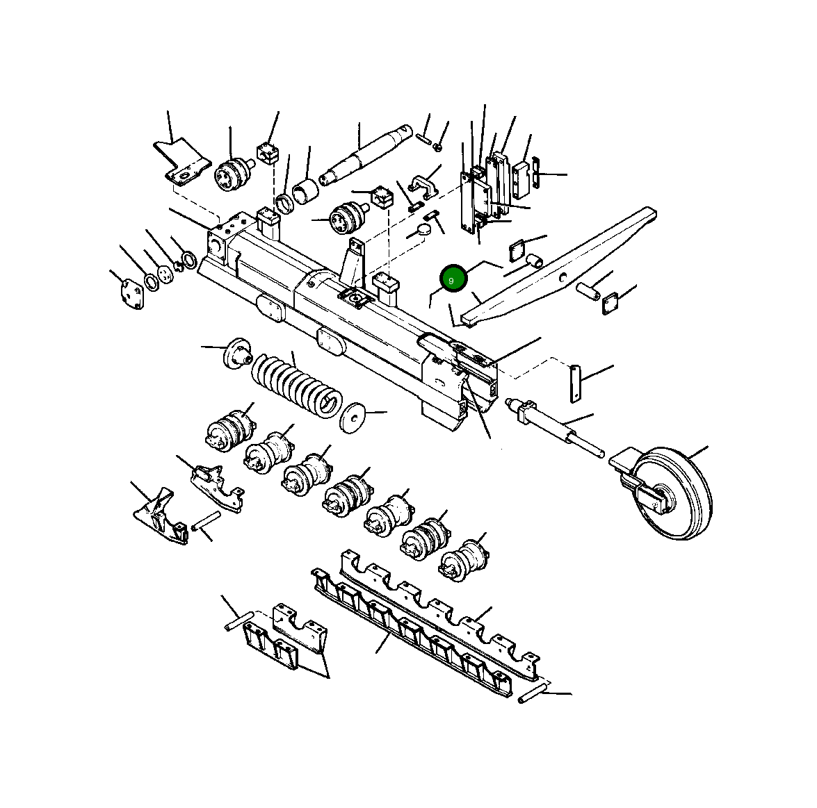 Балансирная штанга в сборе 743 322 C91 Komatsu