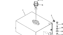 Бак 266-80-62101 Komatsu
