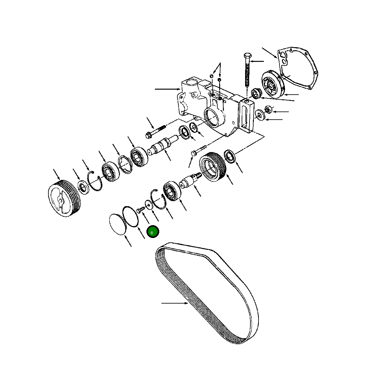 Болт (5/16 - 18x3/4 INCH) 1237 999 H1 Komatsu
