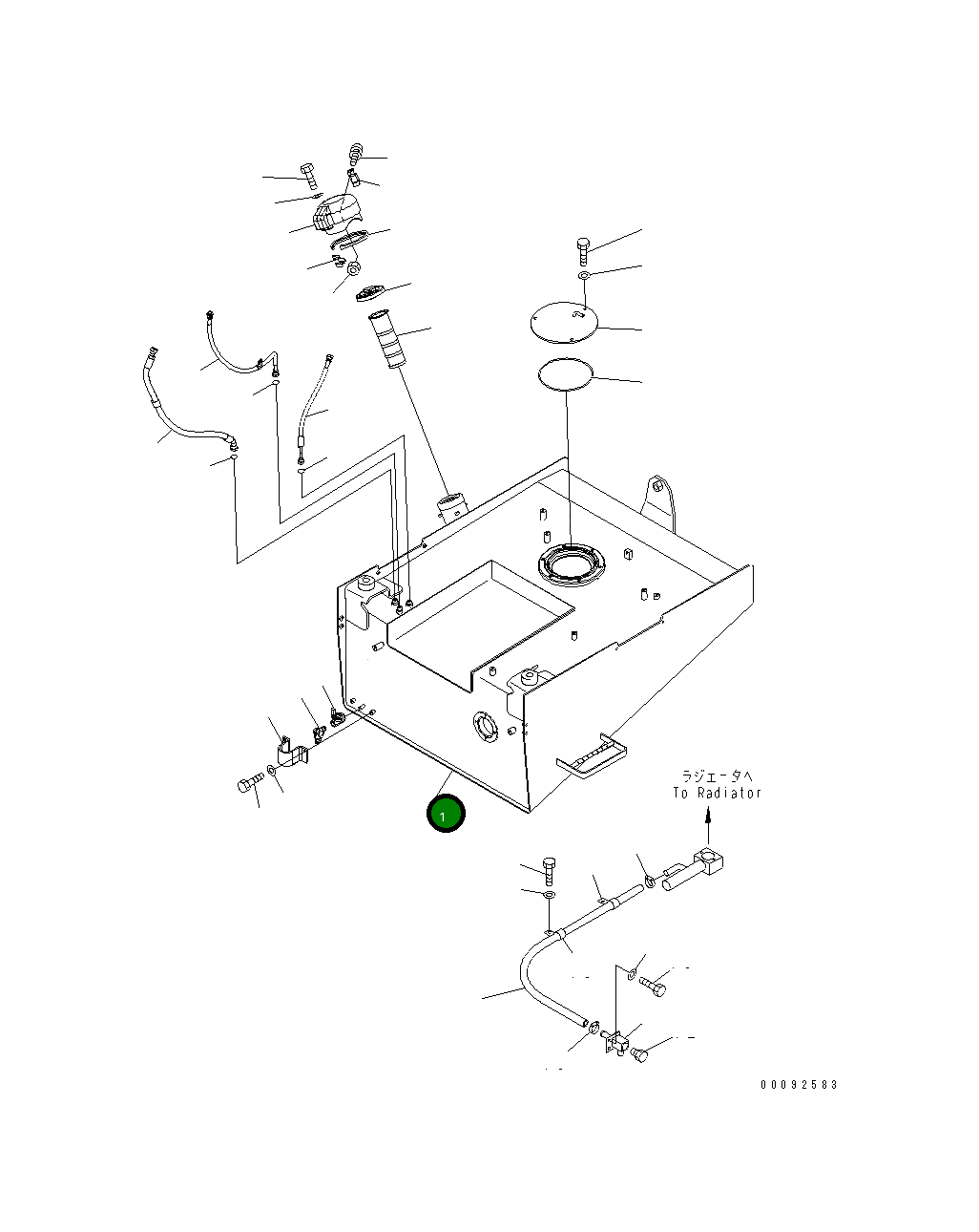 Бак 421-04-32111 Komatsu