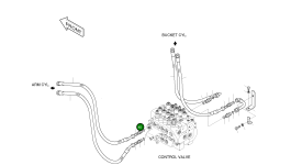 Адаптер PFO3/4-PF3/4 2181-2627D7 Komatsu