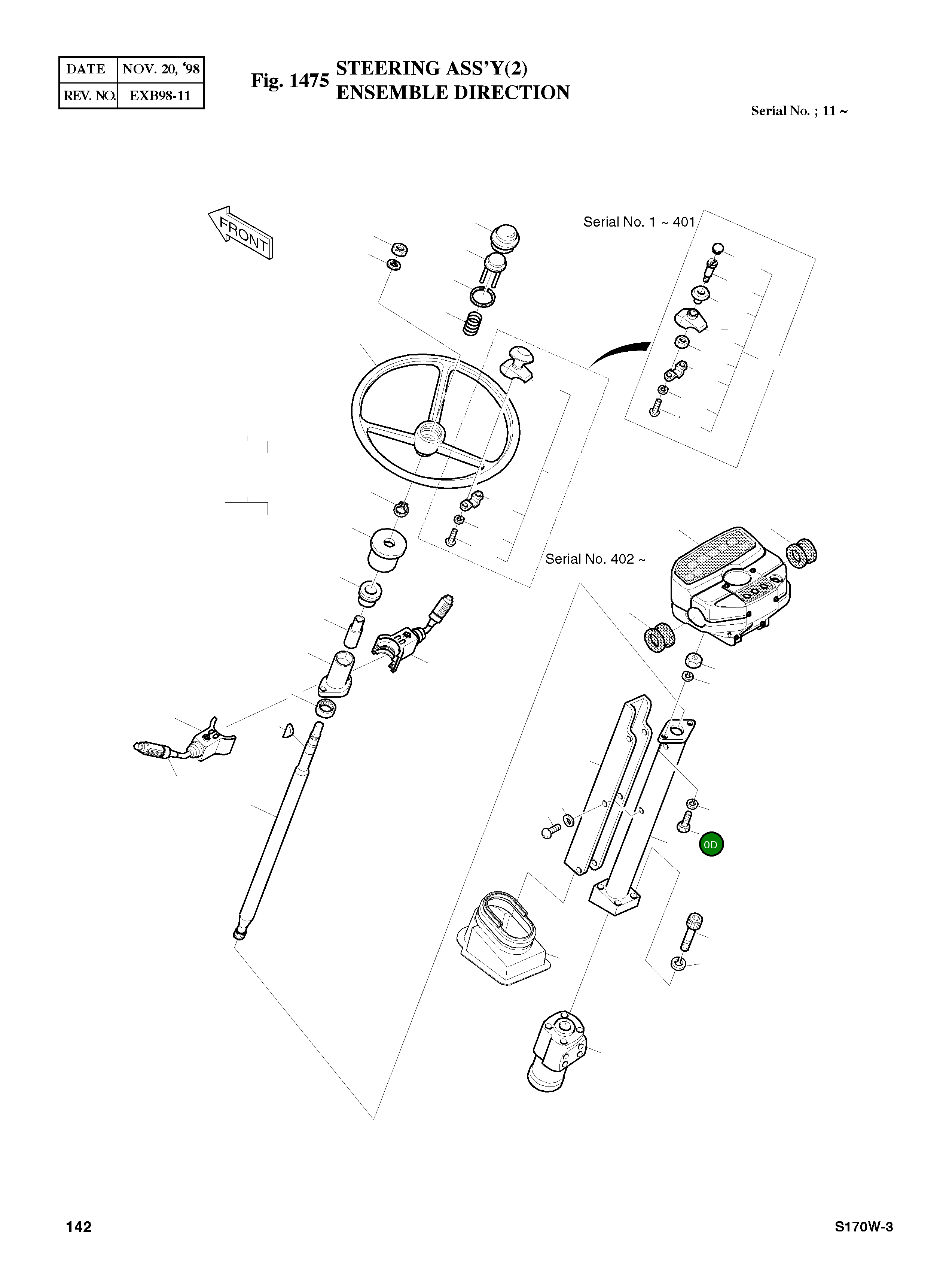 Болт M10X1.5X50 S0512753 Komatsu