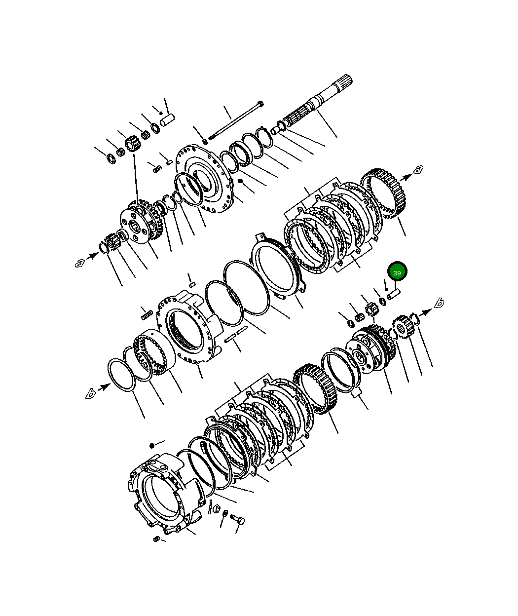 Вал 423-15-12520 Komatsu