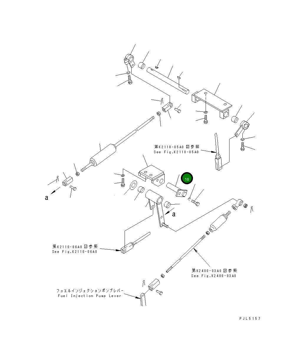 Вал 154-43-44180 Komatsu