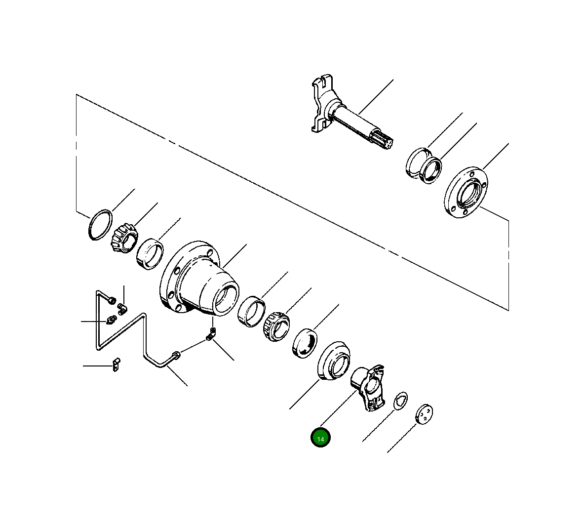 Вилка 942 548 C1 Komatsu
