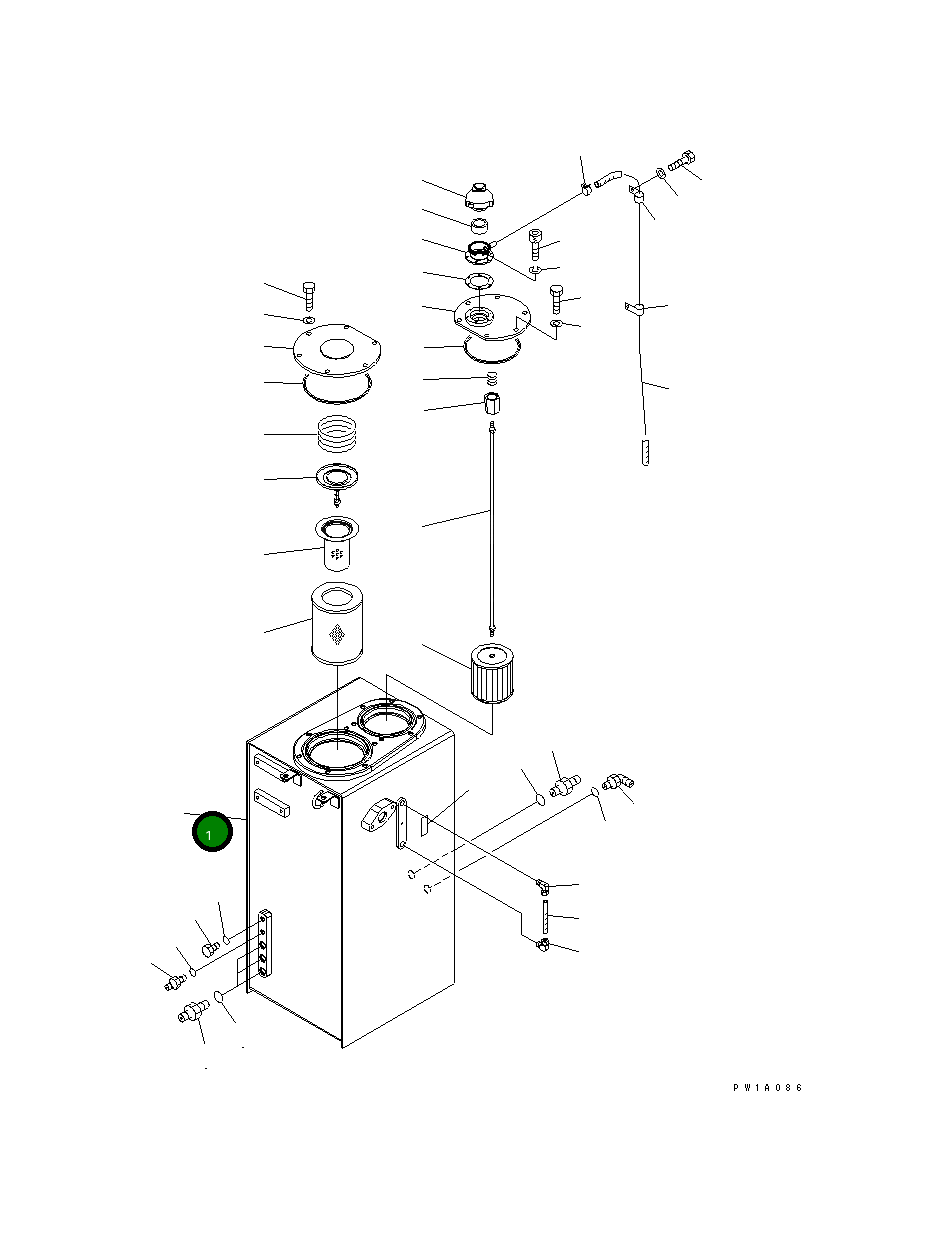 Бак 22U-60-21111NU Komatsu