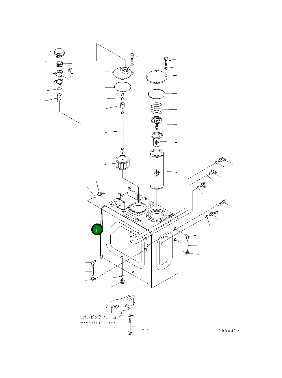 Бак 22U-60-11111 Komatsu