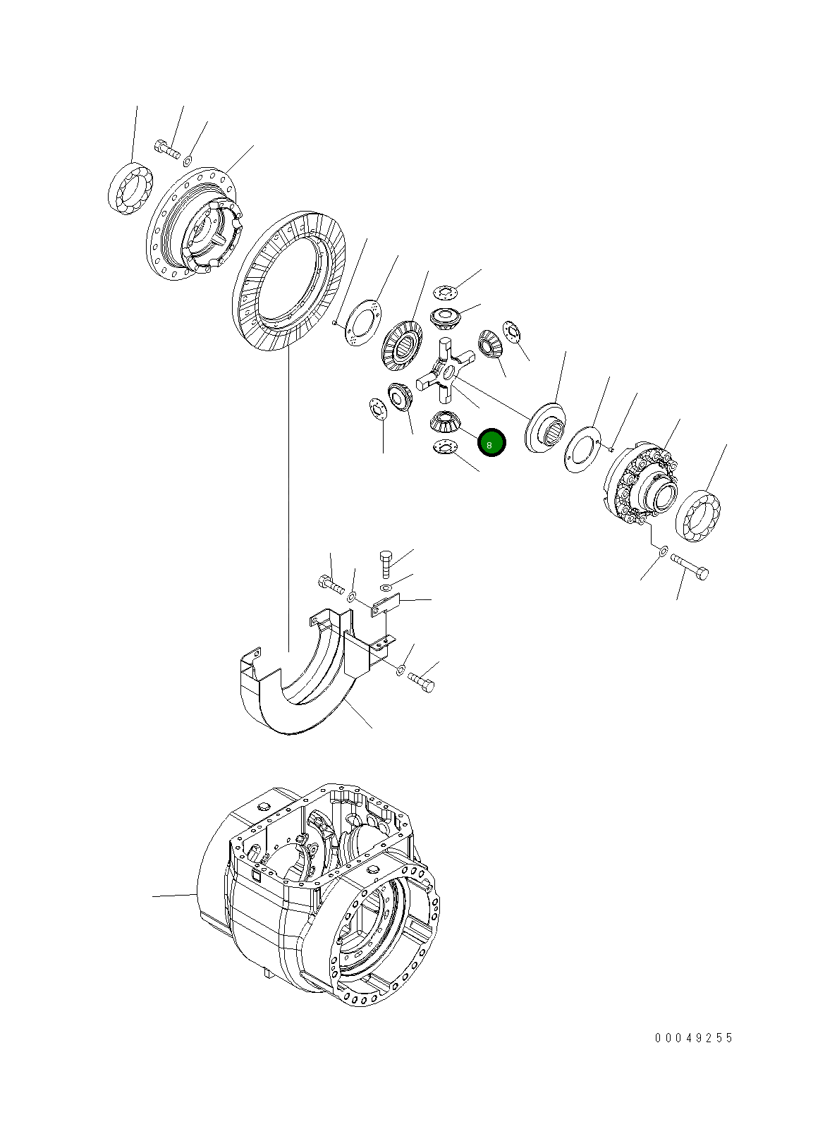 Вал 421-22-31480 Komatsu