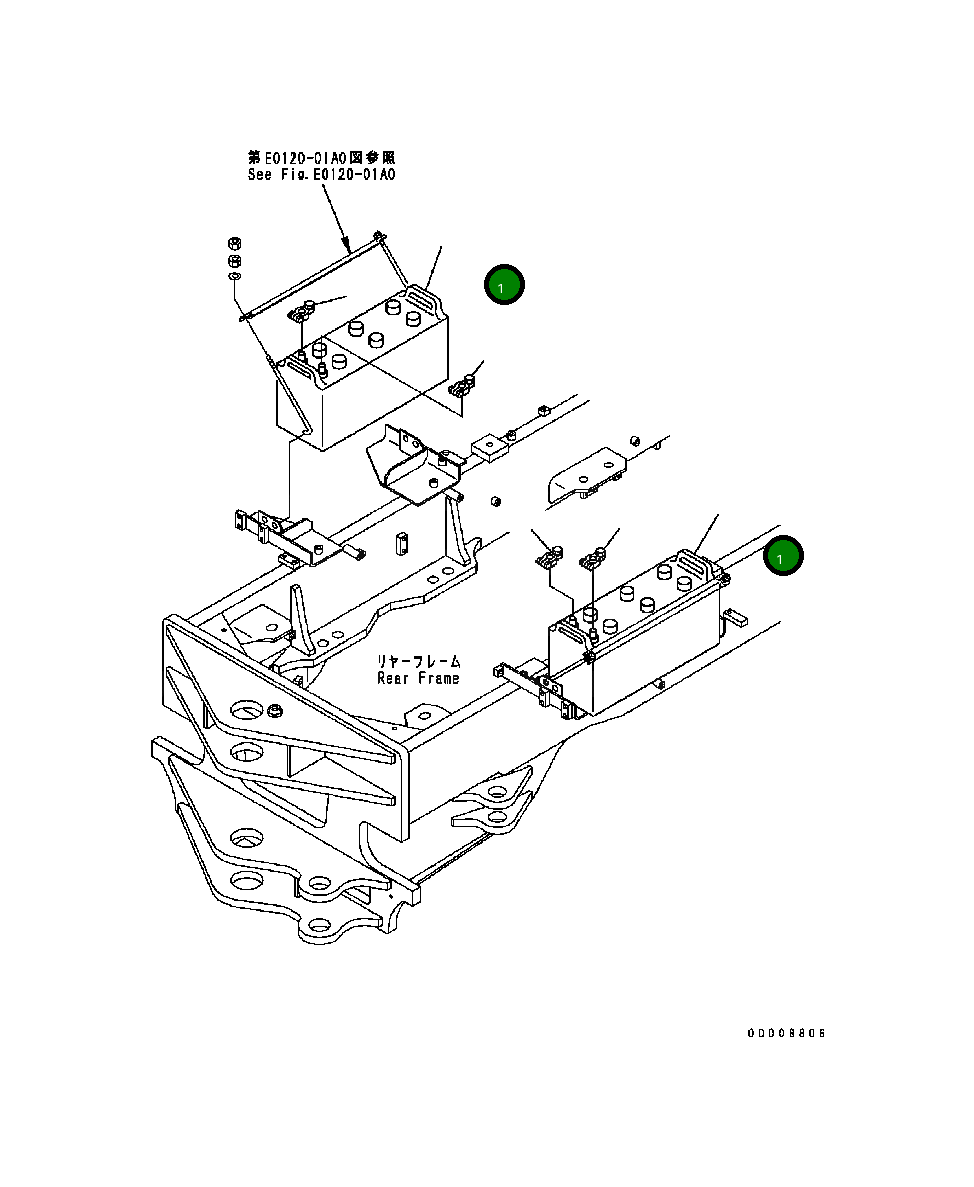 Аккумулятор WET 134-06-61470 Komatsu