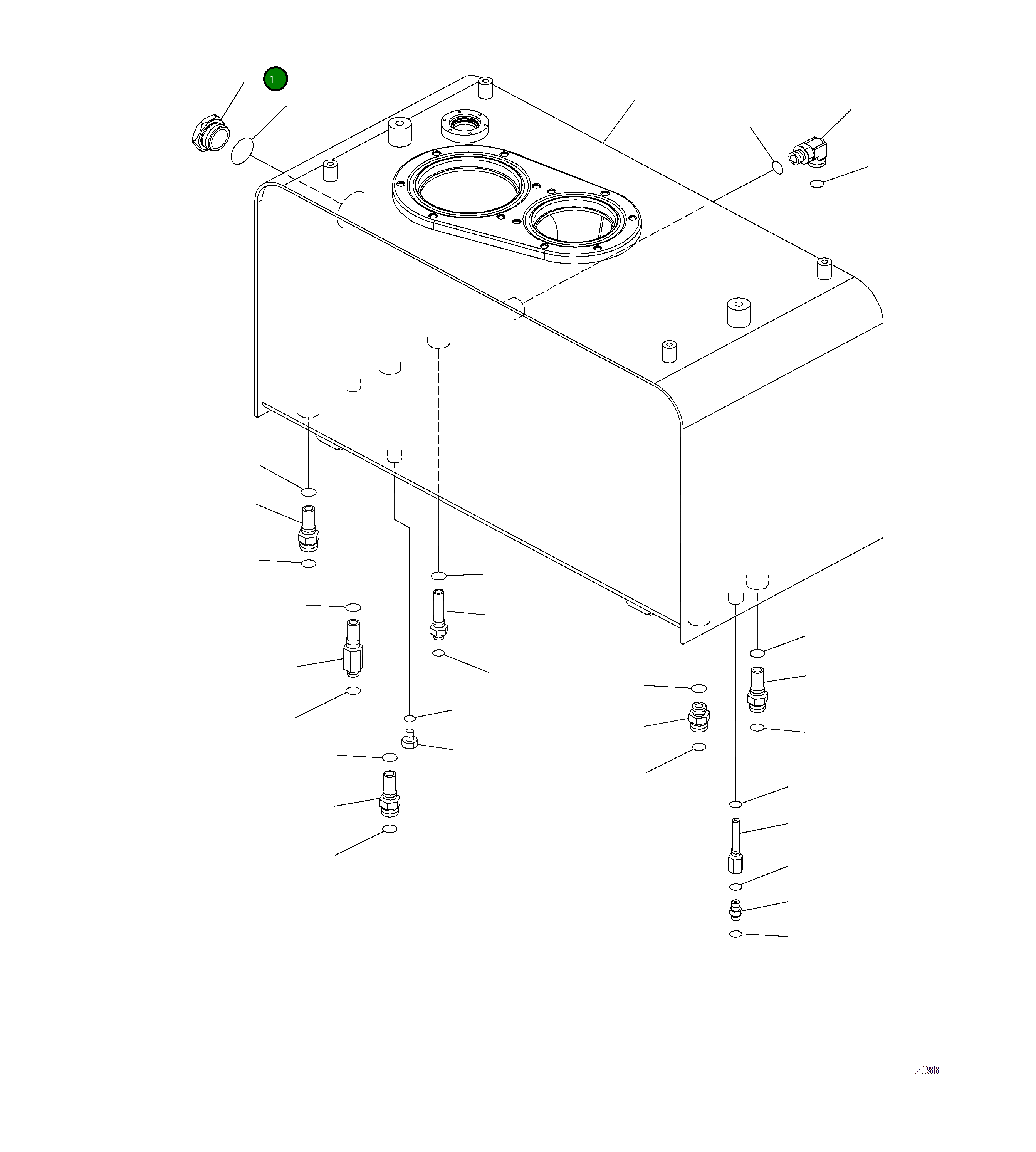 Бак 421-60-65610 Komatsu