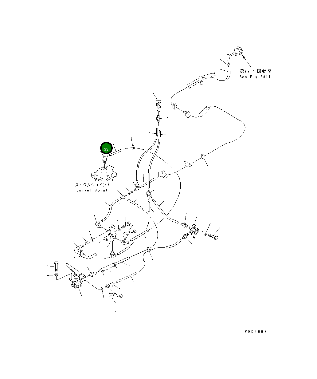 Банджо-штуцер 20G-68-K3821 Komatsu
