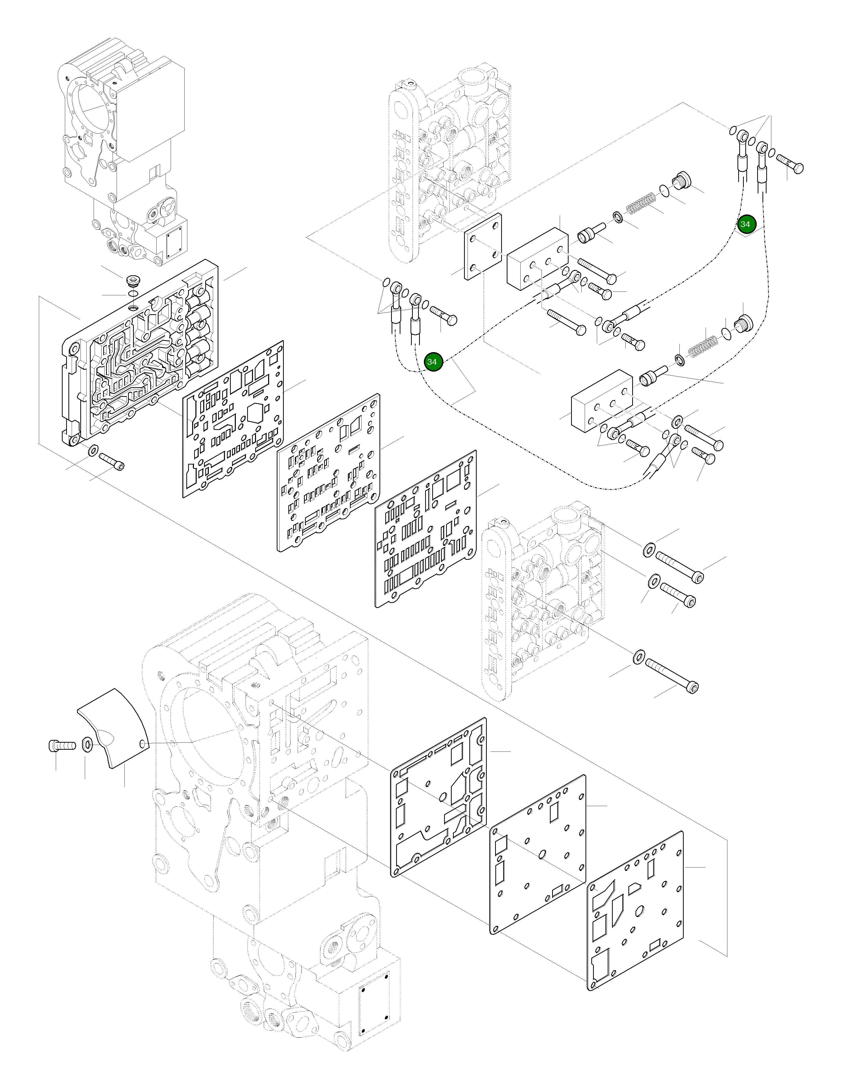 Болт-банджо 42Y-15-H0T50 Komatsu