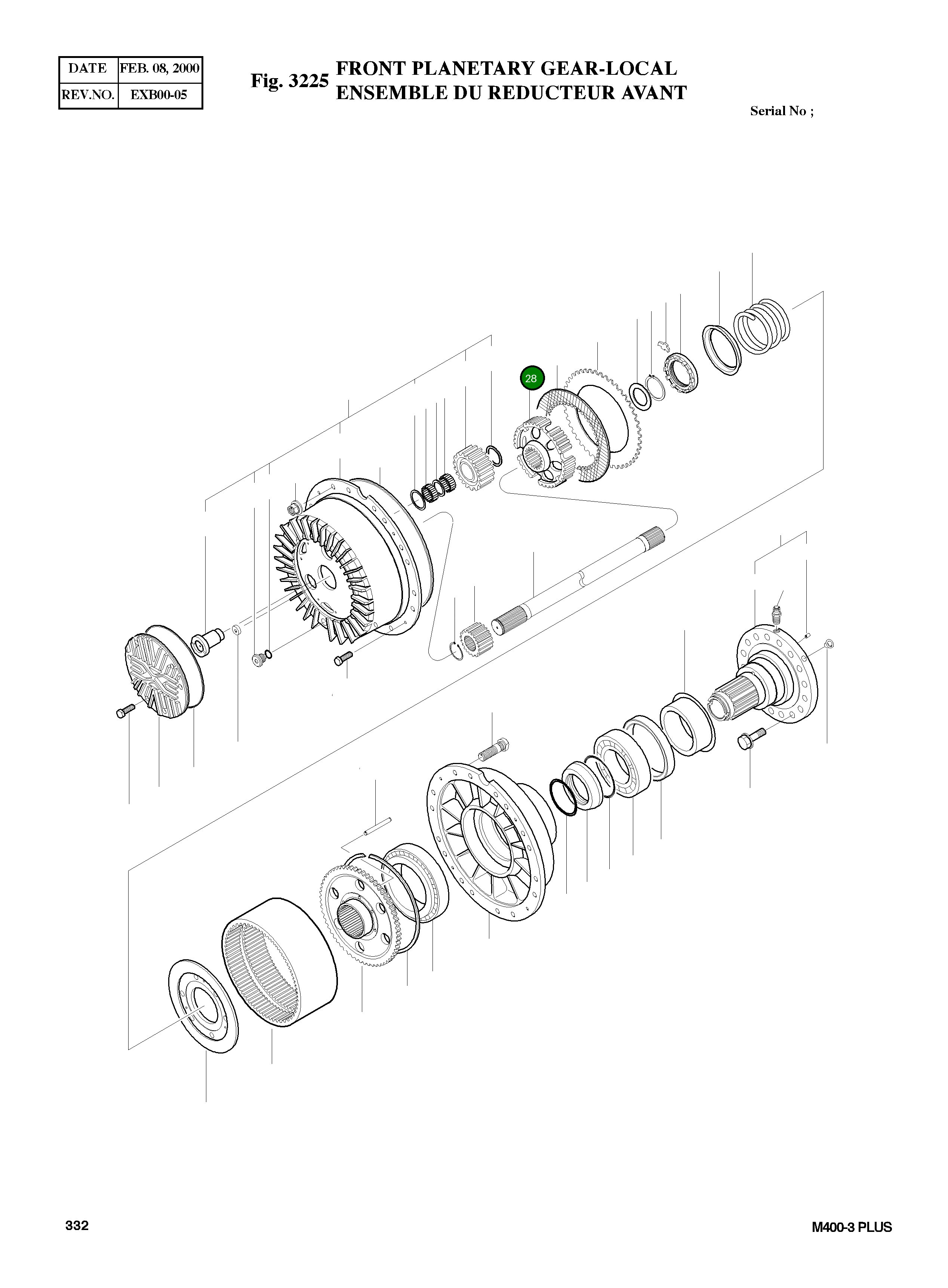 Барабан 4225-7009 Komatsu