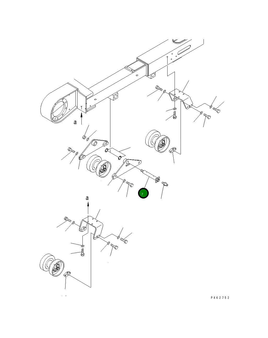 Вал 10S-30-21141 Komatsu