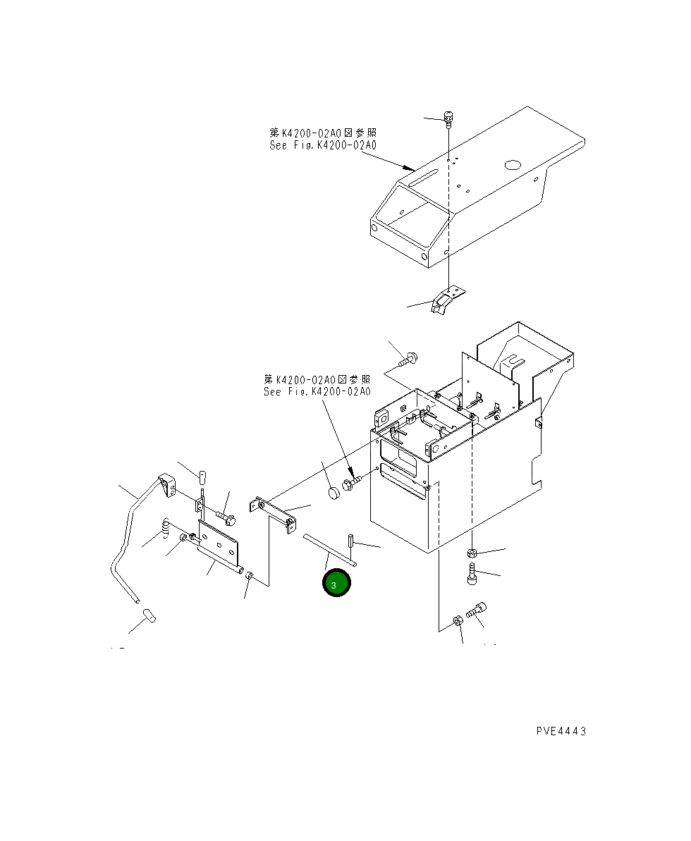 Вал 419-43-28220 Komatsu