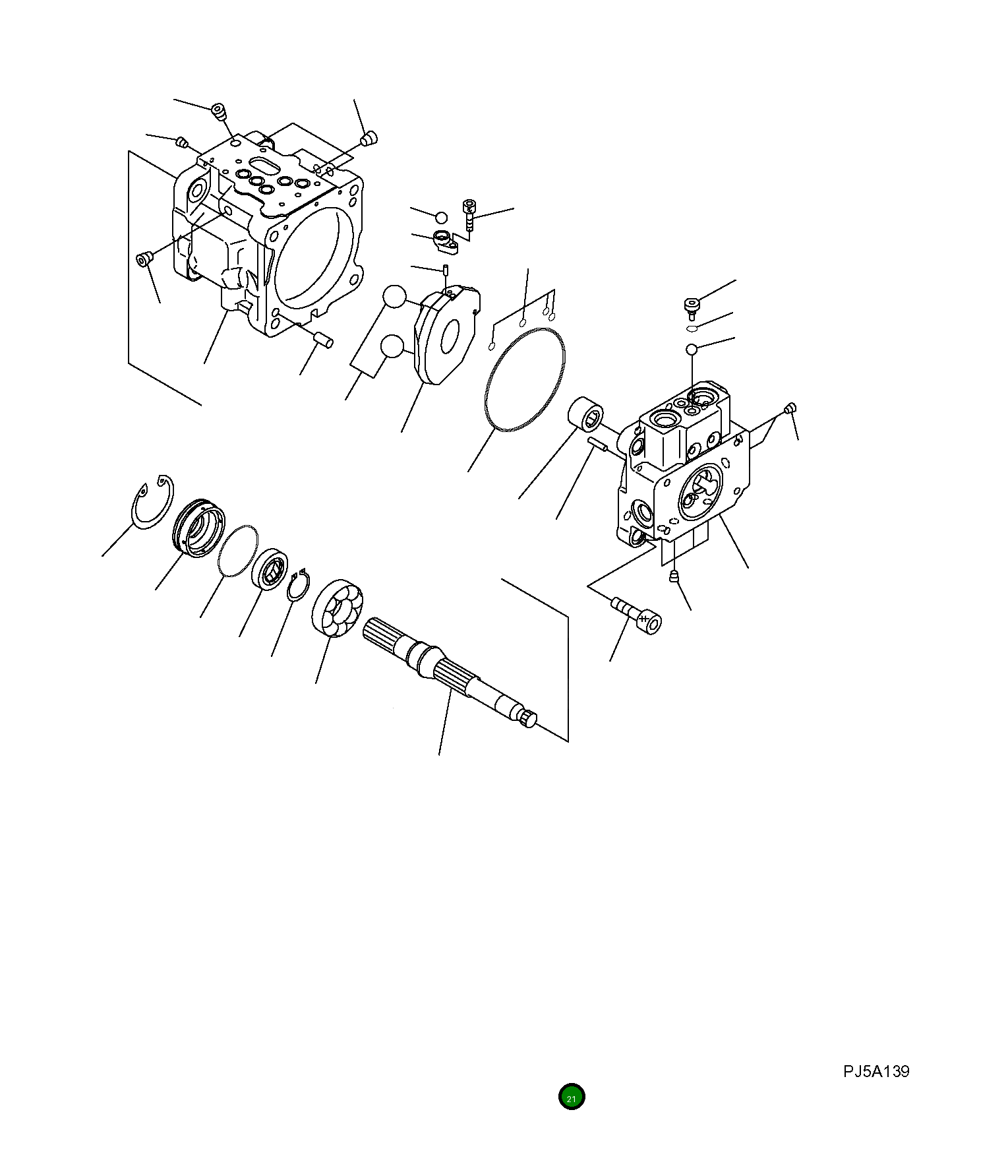 Вал 708-3S-12121 Komatsu