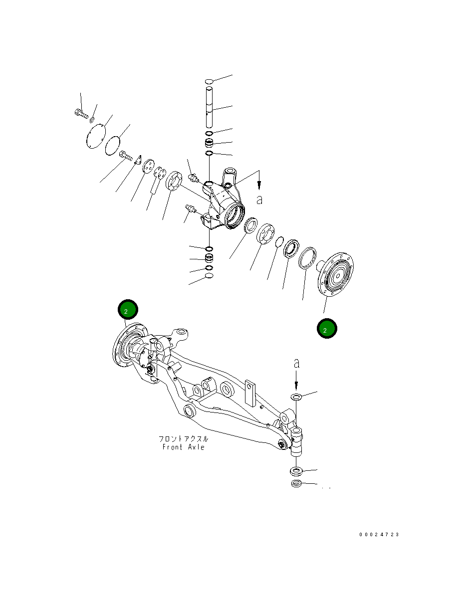 Вал 23C-843-5511 Komatsu
