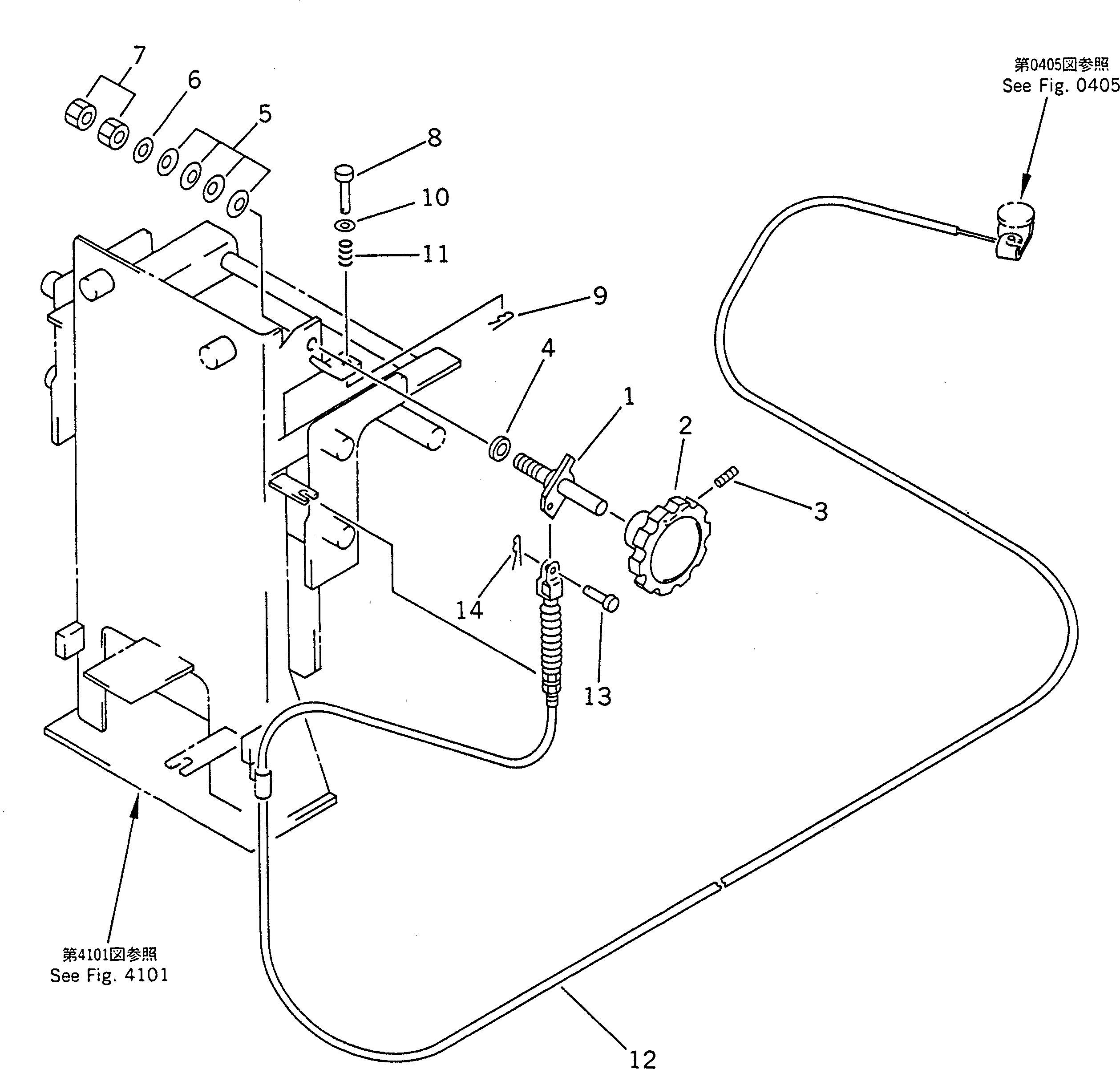 Вал 21A-43-15120 Komatsu