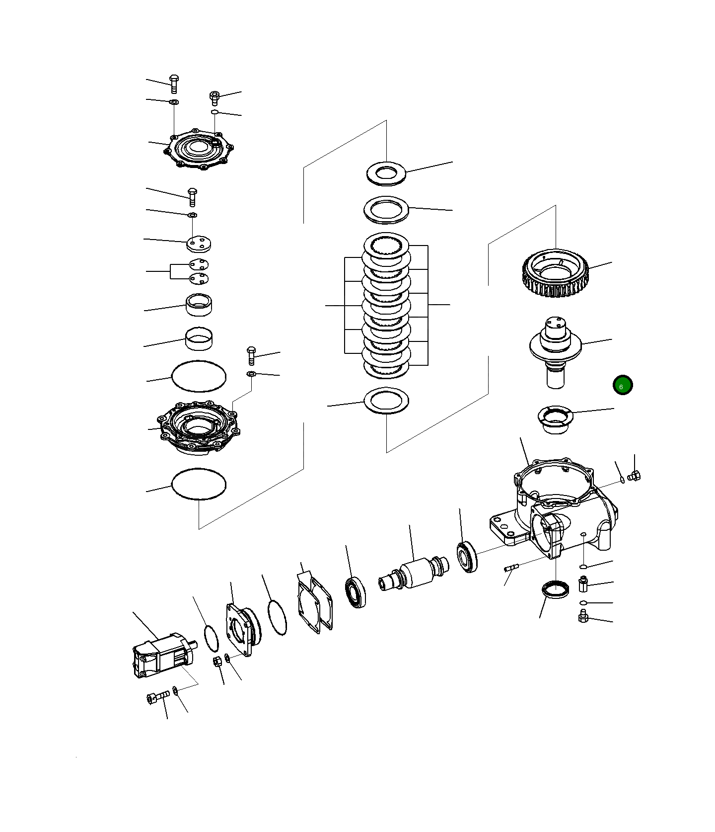 Вал 23H-70-13181 Komatsu