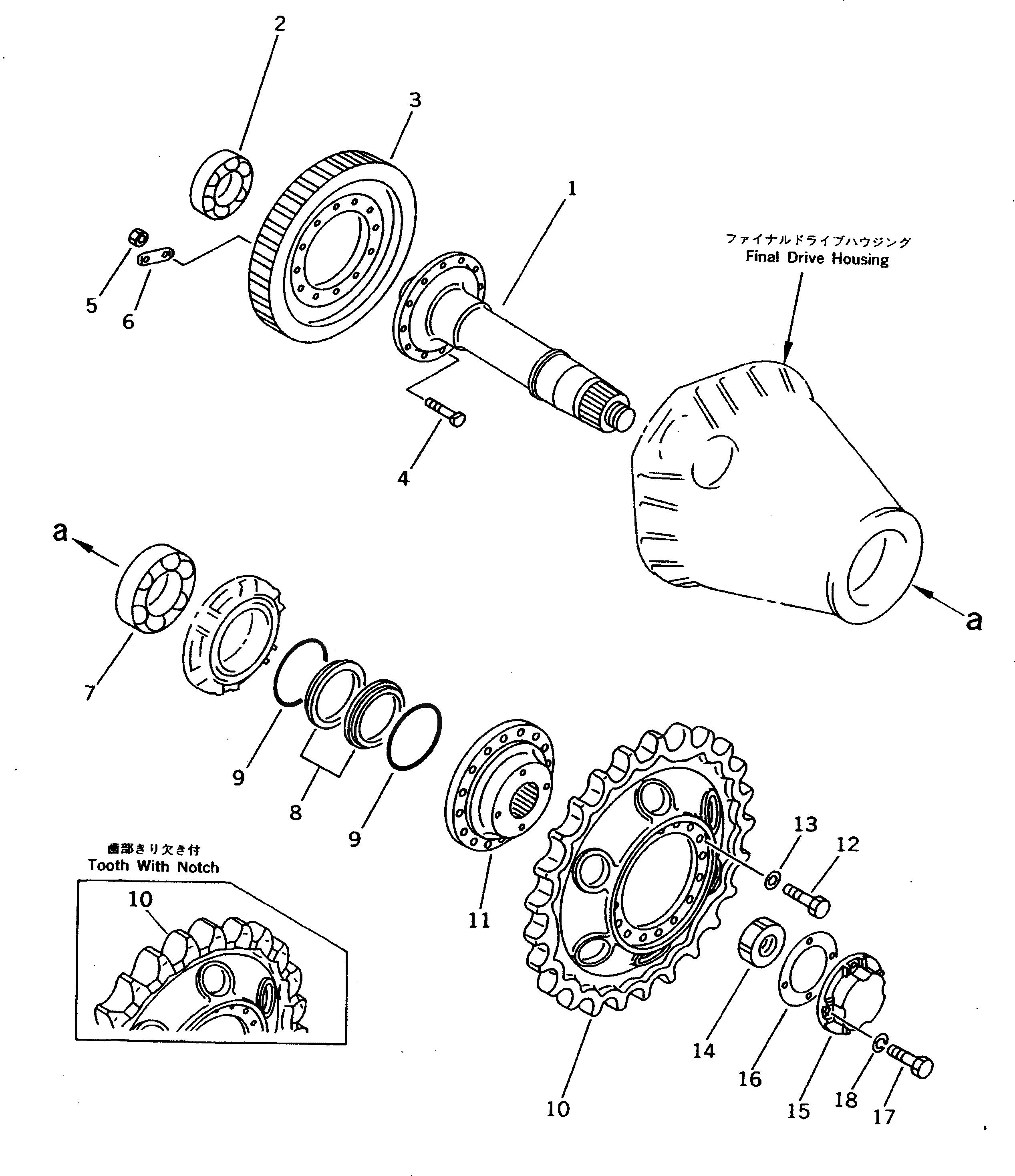 Вал 11G-C70-3120 Komatsu