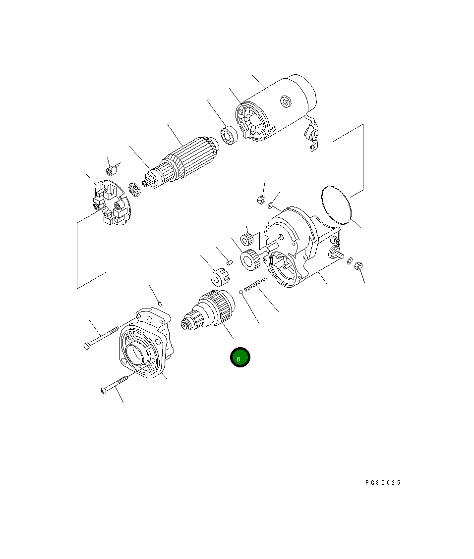 Вал ND028381-0040 Komatsu